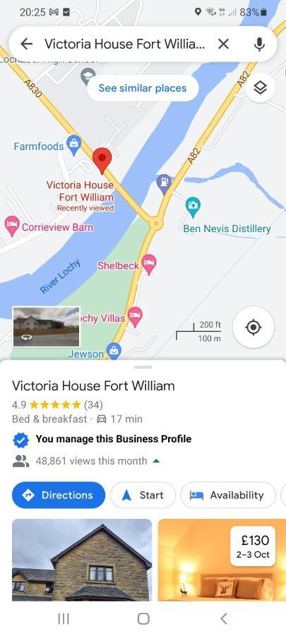 Victoria House Bed And Breakfast Fort William Kültér fotó